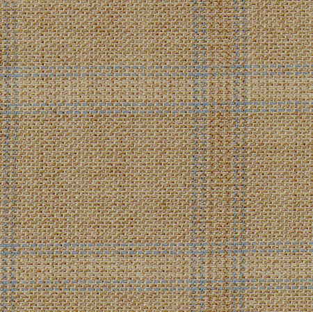 Wool, medium weight: tan, beige & blue plaid