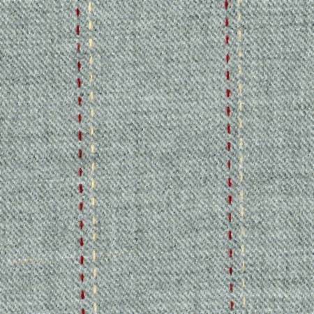 Wool, lightweight: gray with tan & burgundy pinstripe