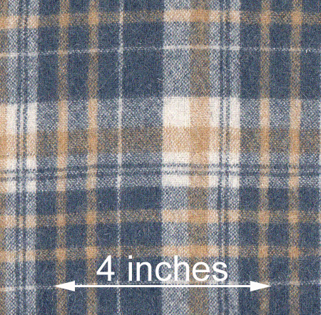 Wool coating: camel plaid