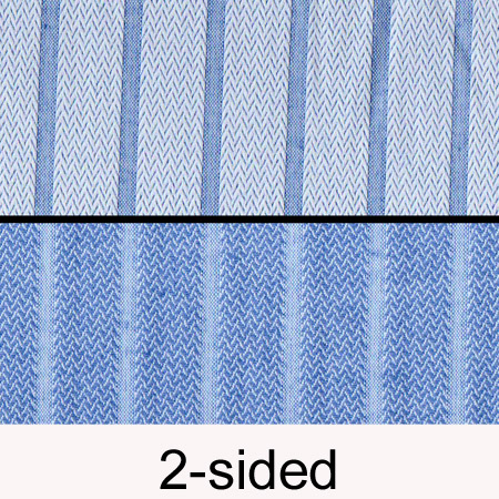 Cotton shirtings: blue & white stripes