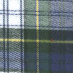 Brushed Cotton Plaid Flannel Fabric Blue Green White Yellow