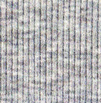 cotton polyester rib knit in light heather gray
