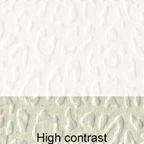 Ivory Cotton Polyester Leopard Print Burnout Fabric