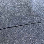 Heathered blue & white linen-cotton