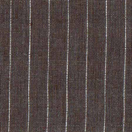 Linen: white pinstripe on brown