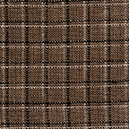 pure linen fabric by the yard brown black tan plaid
