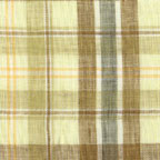 Linen: brown plaid