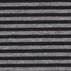 Rayon knits: black & heather gray 1/8th inch stripes