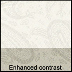 Linings: Concerto paisley in white