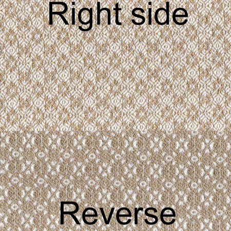 Poly potpourri: white & tan stretch tricotine suiting
